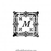 Initial letter, M