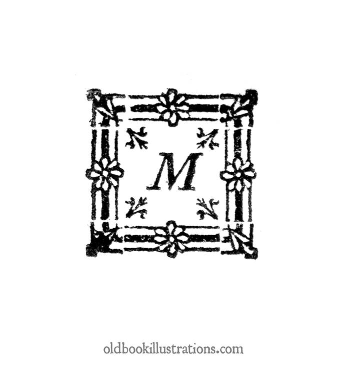 Initial letter, M