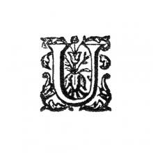 Initial Letter, U