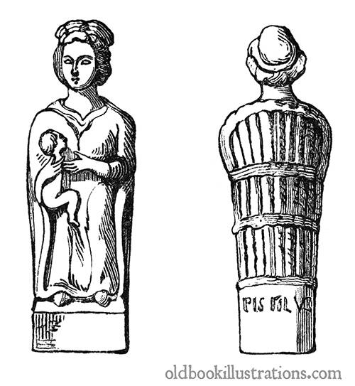 Gallo-roman statuette of Juno Lucina (1)