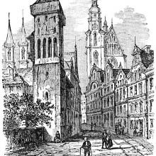 A street in Legnica, Poland