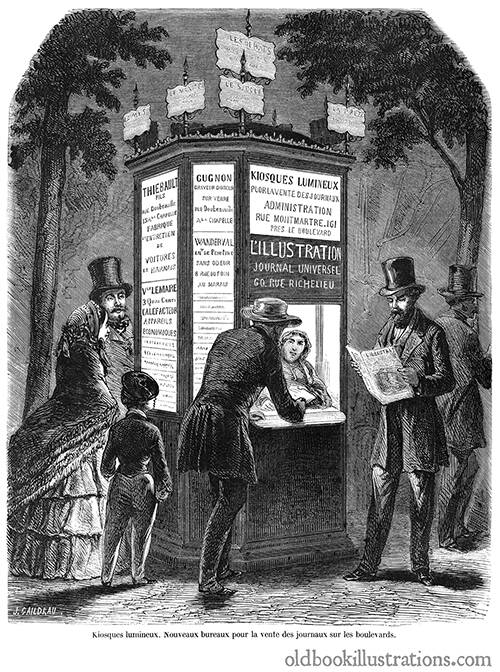 Illuminated Newsstand