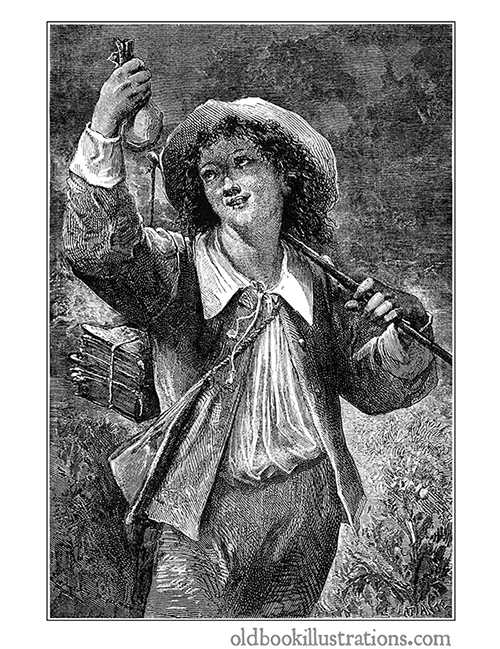 Young Man with Purse