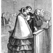 At the religious service