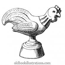 Gallo-roman statuette of a rooster