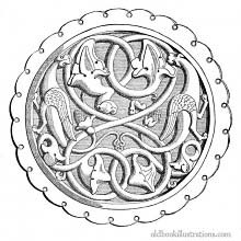 Decoration from the Bible of Souvigny (center)