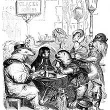 At the terrace of a Paris café