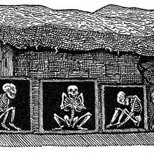 Skeletons in Swedish Tomb