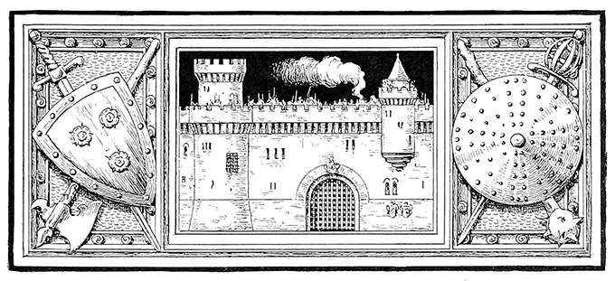 Illustrated Heading with Castle