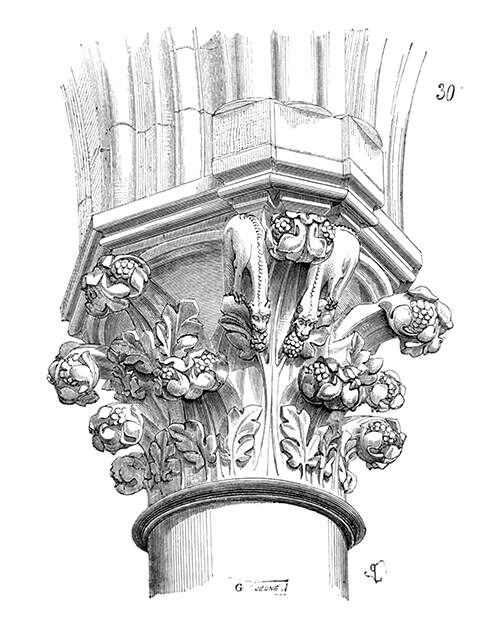 Capital from the collegiate church of Our-Lady of Semur-en-Auxois