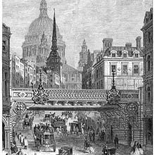 Railway bridge across Ludgate Hill