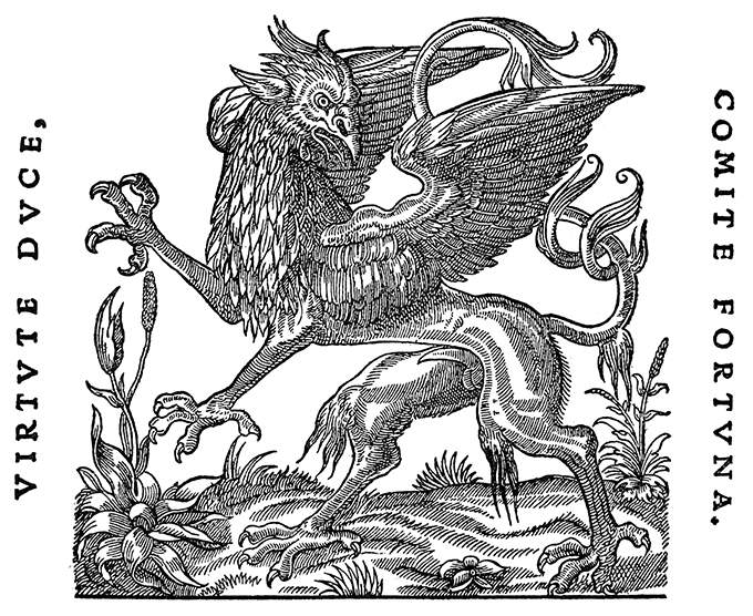 Printer’s Mark of Sébastien Gryphe – Old Book Illustrations