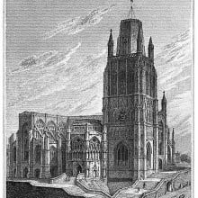 Northwest view of St Mary Redcliffe
