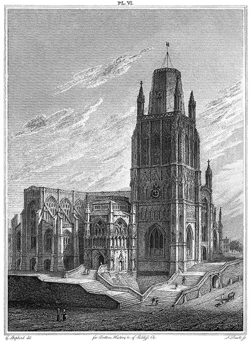 Northwest view of St Mary Redcliffe