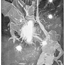 the balls of fire which the dragon breathed out
