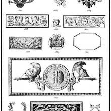 Ornaments 1682 to 1695 from Gillé's 1808 catalog