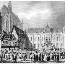 Exterior view of the Paris courthouse