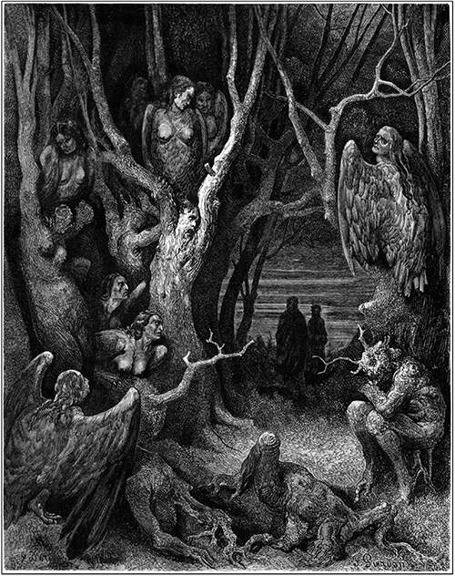 Brute Harpies – Old Book Illustrations