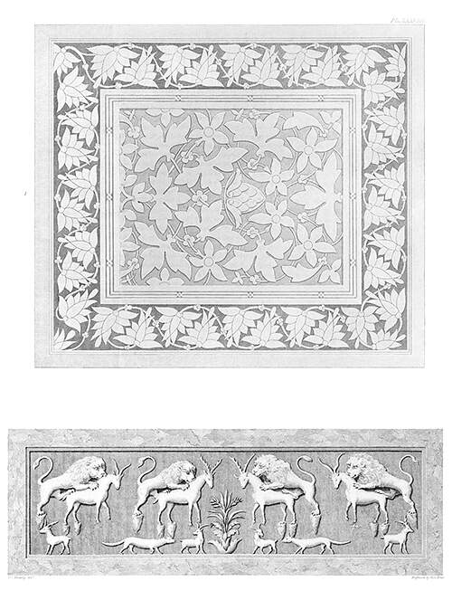 Panel ornament and arabesque