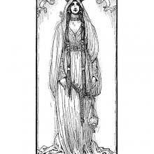 Full-length portrait of Queen Eleanor