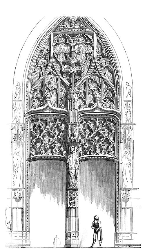 Tympanum at the cathedral of Tours