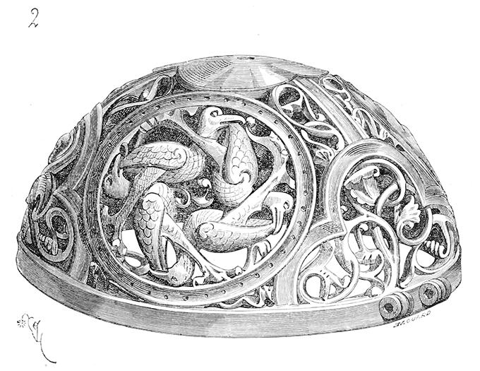 Upper part of a twelfth-century hand-warmer with openwork decoration