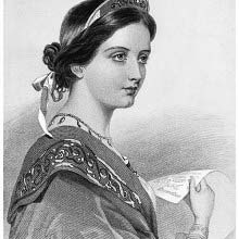 Portrait of Imogen, a character from the play Cymbeline