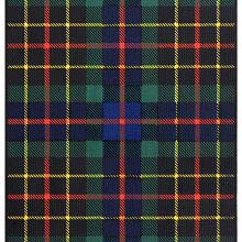 Tartan of the Brodie of Brodie showing a pattern of green, black, & blue check