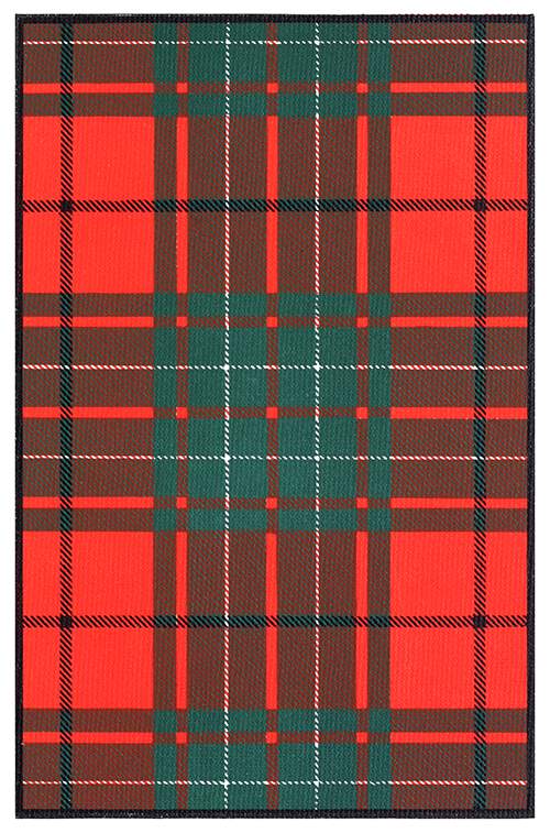 Tartan of the Clan Cumming showing a pattern of green and red check