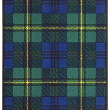 Tartan of the Clan Johnstone showing a pattern of green and blue check