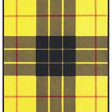 MacLeod of Lewis tartan showing a pattern of yellow and black check