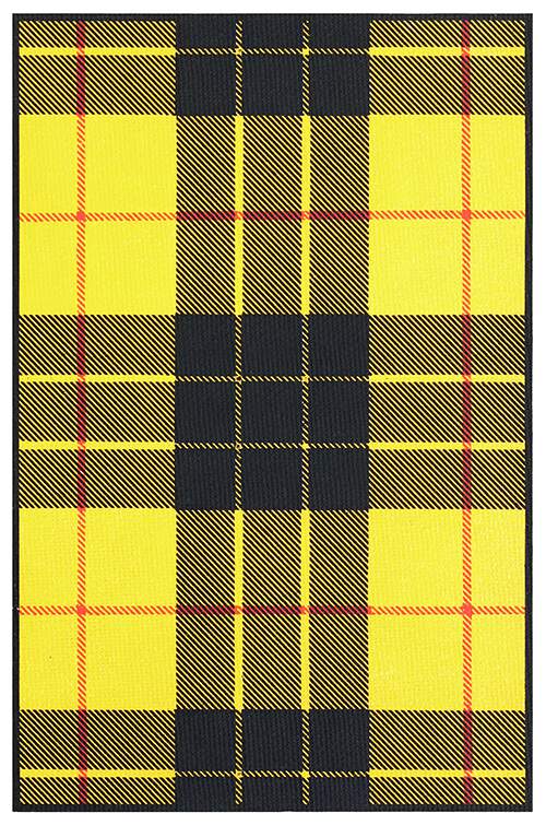 MacLeod of Lewis tartan showing a pattern of yellow and black check