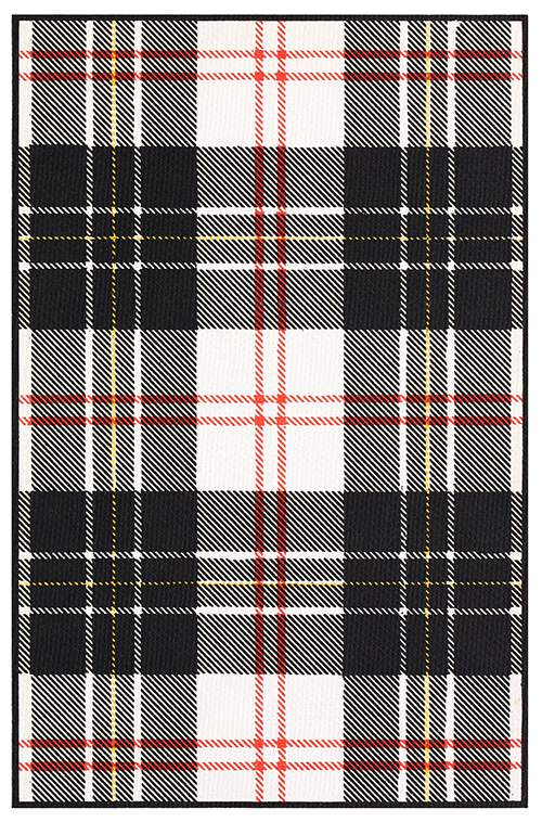 Tartan of the Clan Macpherson showing a pattern of white and black check