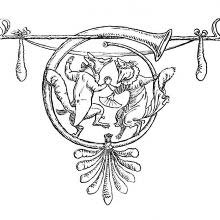 Tailpiece for How Mrs. Fox Married Again showing a male and a female fox dancing