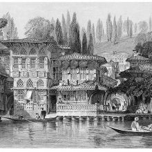 View of an opulent and elaborate house on the Bosphorus shore