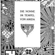 Title for the story The Nun of the Temple of Amida showing Art Nouveau decoration