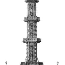 Elevation of the fountain tapping into the artesian well located in Grenelle, now a part of Paris