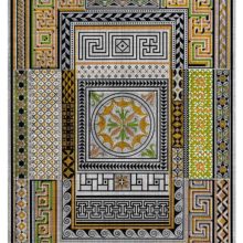 Plate showing various ancient ornaments from mosaics at Pompeii and in the museum of Naples