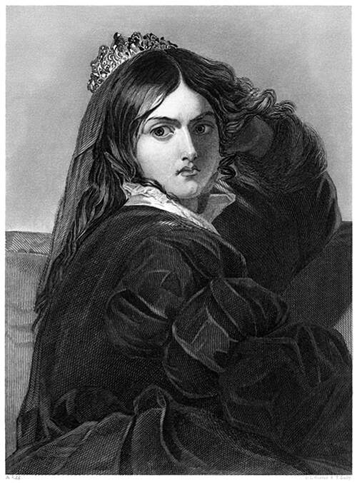 Depiction of Katherine Minola, the shrew in Shakespeare’s The Taming of the Shrew