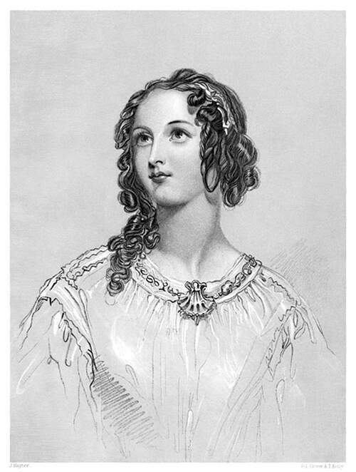 Depiction of Miranda, Prospero's daughter in Shakespeare’s The Tempest