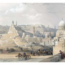 View of the Cairo Citadel, a fortress complex initiated by Saladin in 1176